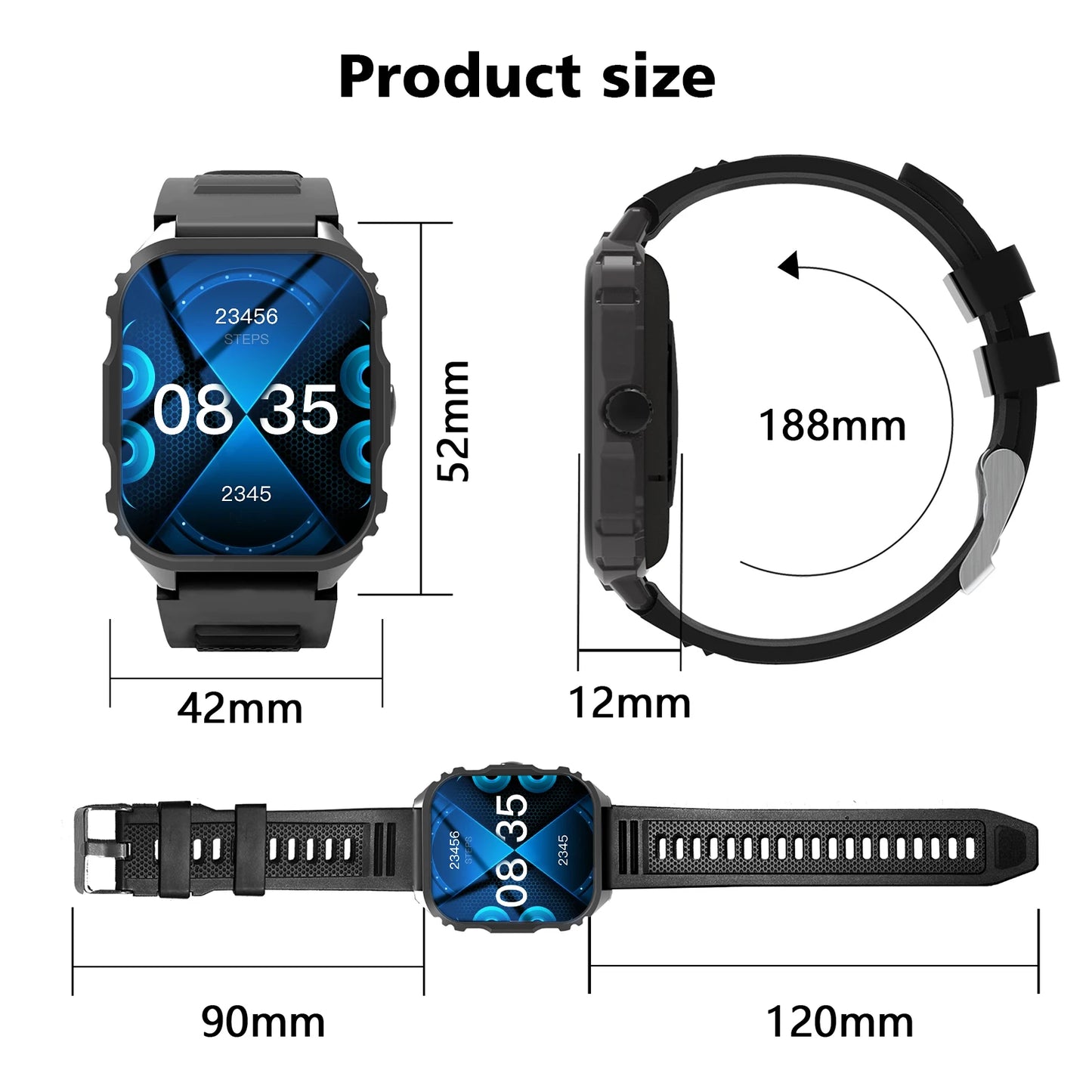Smart Watch Men Women Wristwatches Smart Watch Message Fitness Monitor Bracelet Birthday Gift Electronic Clock for Android IOS
