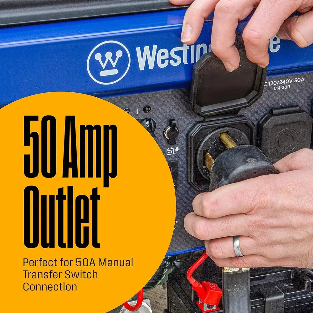 12500W Portable Home Backup Generator with Remote Start, Dual Fuel Capability