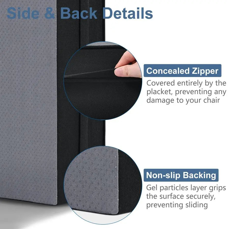 Gel Memory Foam Recliner Cushion for Elderly, DualLayer Foam Chair Pad, Extra Large Seat Cushion for Couch, Armchair, Wicker Cha