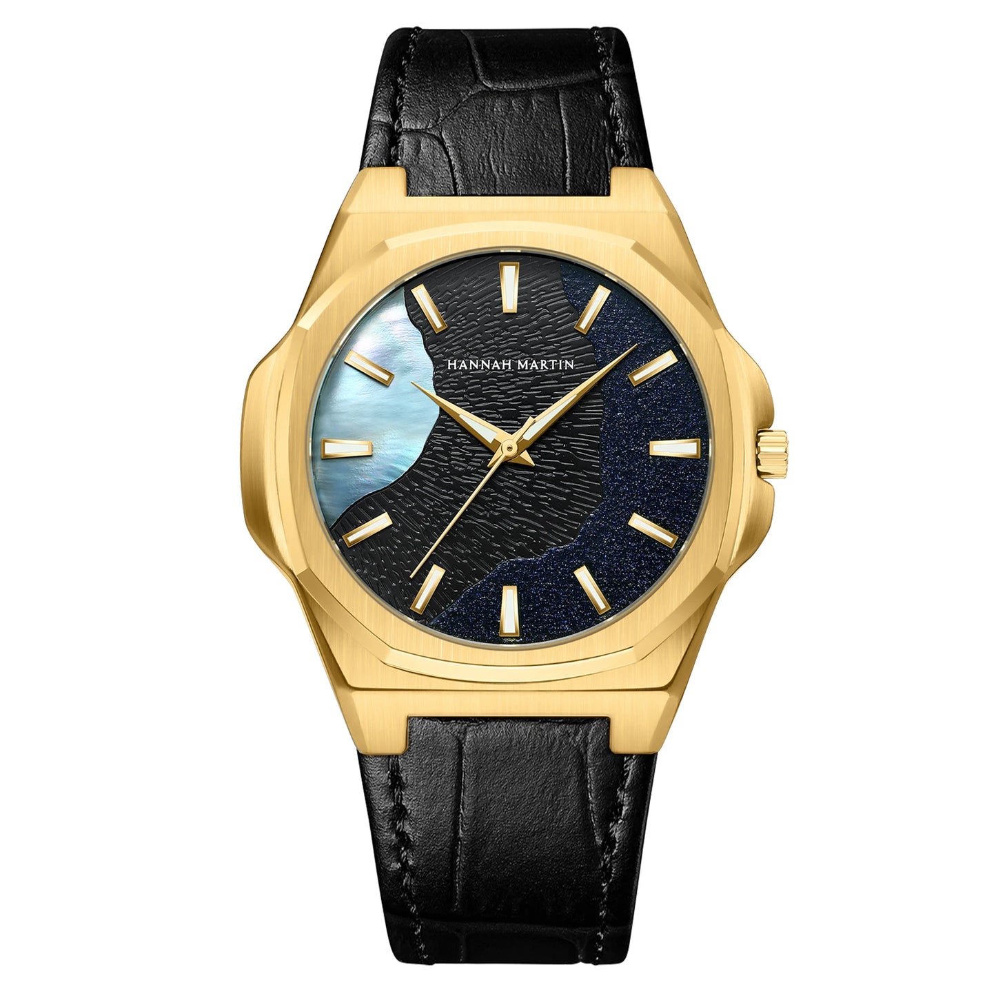 Men Watches Quartz Movement 40mm Stainless Steel Black Clock UltraThin Japanese Quartz Movement Gift 1Set Men Watch Reloj Hombre