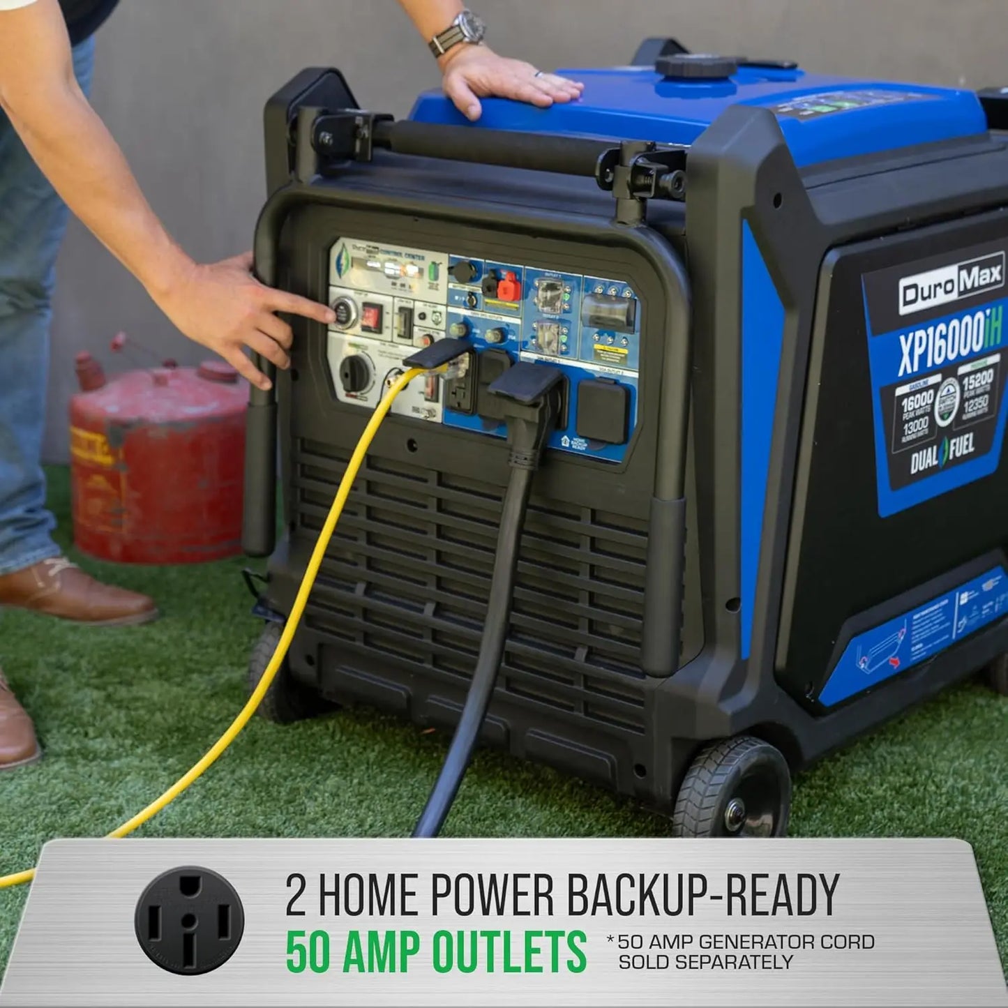 XMSJ XP16000iH 16000W Dual Fuel Portable Inverter Generator Gas Propane