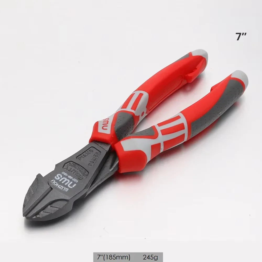 DTCTK Inch Cr-V Steel Wire Pliers Wire Cutter Sharp Nose Pliers Diagonal Nose Pliers Industrial Grade Hand Tools for Electrician