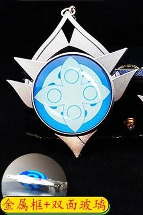 7-9cm Game Impact Vision Lnazuma Wendi Xiao Key Cosplay Chain Luminous 7 Element Weapons Eye Of Original God Toy KeyRing Pet urn