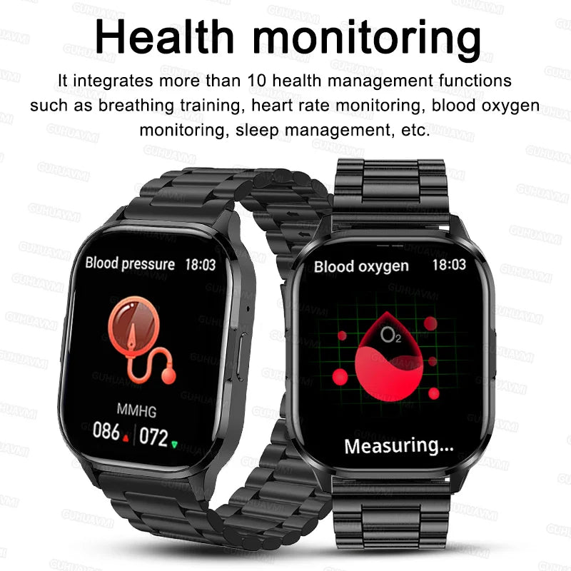 Ultra Thin Smart Watch Man Women Screen Always Display Time Sports Bracelet Bluetooth Call Fashion Smartwatch Health Custom dial