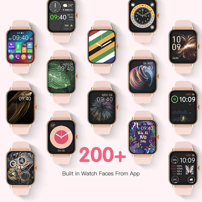 1.85" TFT Touchscreen Smart Watch: Wireless Calls, Message Notifications, Multiple Sport Modes - Ideal Gift for Men and Women