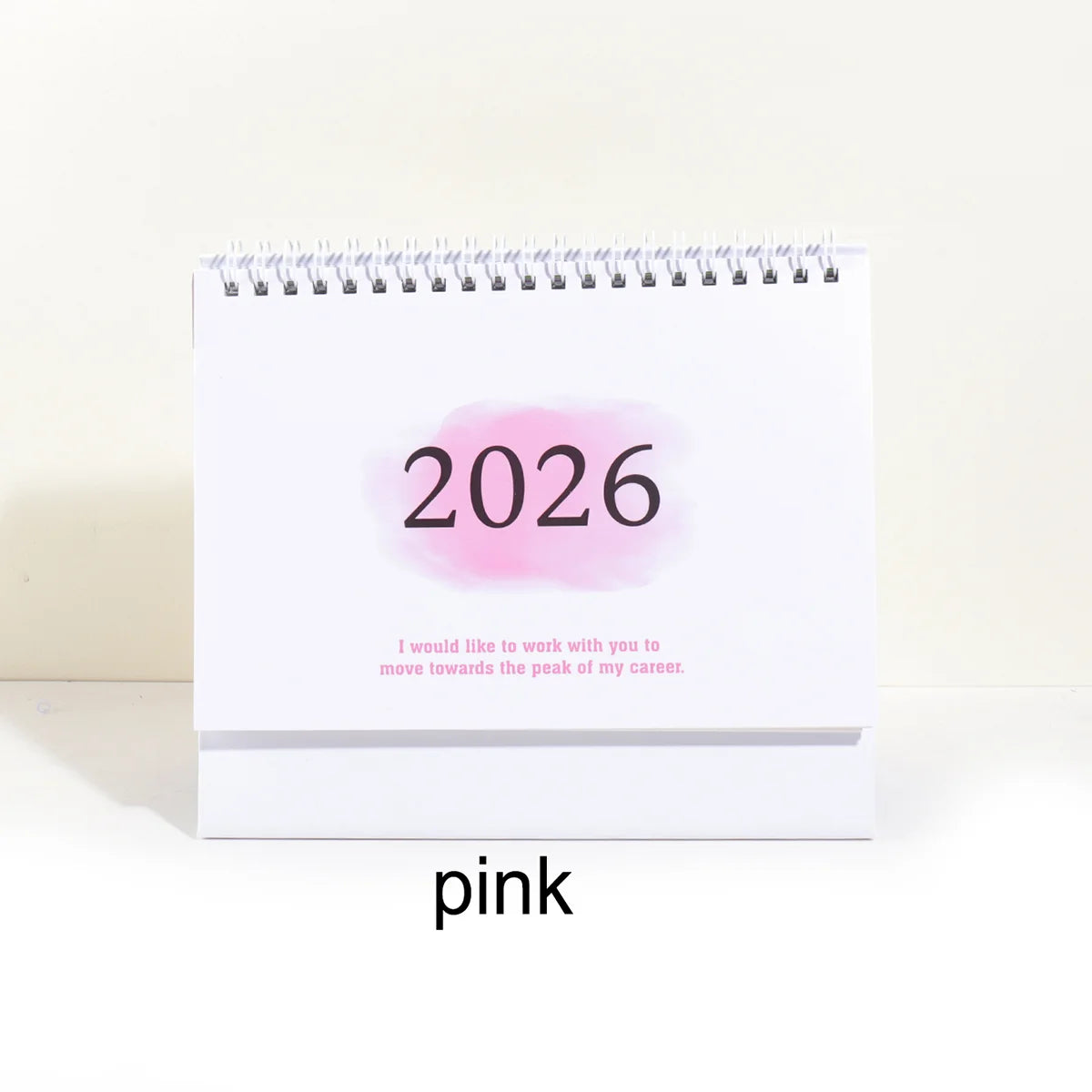 1 pc New 2026 Monthly Desktop Calendar, Portable Foldable, Back Memo, School Office Desktop & Holiday Decoration, Home Essential