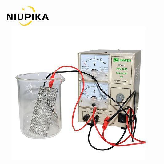 NIPUIKA Gold Plating Kit 2A Machine Jewelry Plater Electroplating Processing Tools With Voltage is Adjustable