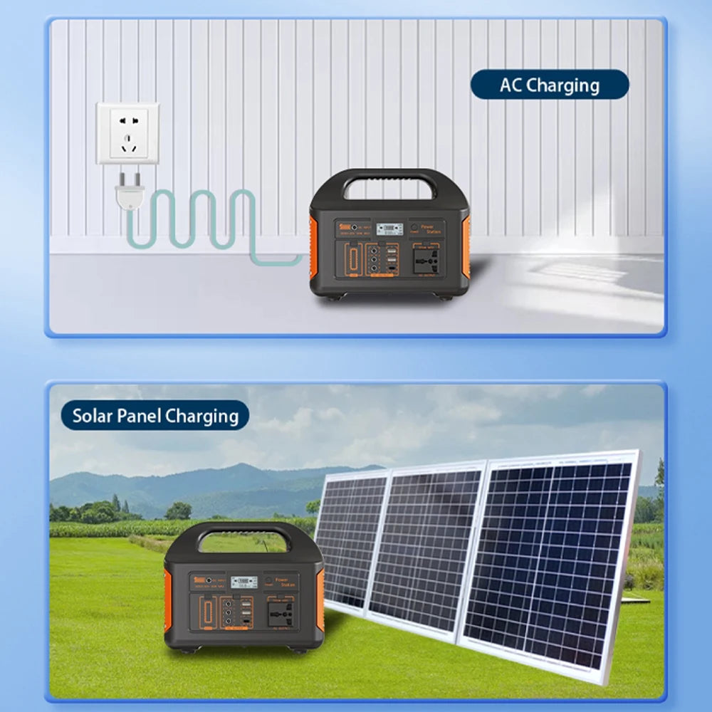 Gaiaray 500W 300W Portable Power Station AC 110V Solar Generator LiFePO4 Battery UPS Emergency Charging Station For Camping Home