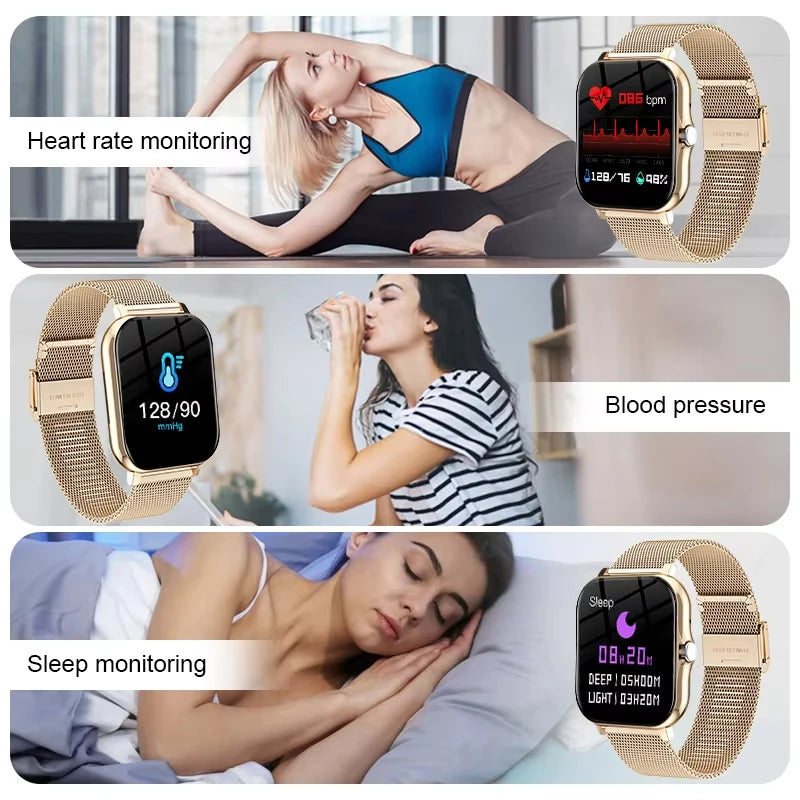 LAXASFIT Smart Watch 1.83-inch Color Display Bluetooth Calling Heart Rate Monitoring Men Women Smartwatch For Android iOS
