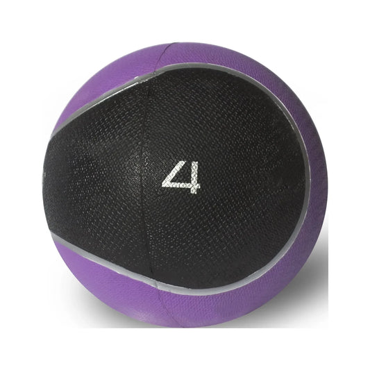 4lb Rubber Medicine Ball, Textured Grip for Strength Training, CrossFit & Gym Workouts, Durable & Bounce Resistant