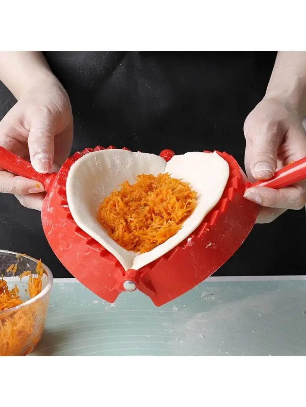 6" Empanada Maker Press – 2-in-1 Cutter & Sealer for Dumplings, Ravioli, Calzone & More