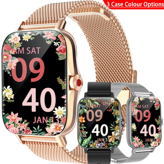 1.69" Touchscreen Smartwatch | Wireless Calls Watch, Fitness Tracker for iPhone/Android, Sports Watch, Great Gift for Family