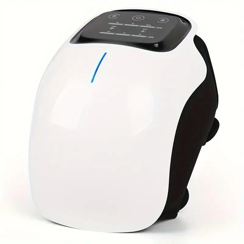 Cordless Knee Massager with Heat and Vibration, Portable Knee Massager with Large LED Screen, Adjustable Temperature, Comfort Pe