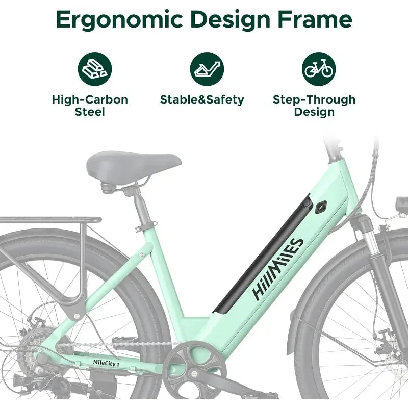 Electric Bike for Adults with 468WH Removable Battery | Max Range 68Miles & 20MPH | 700W Motor |26''×3.0'' Fat