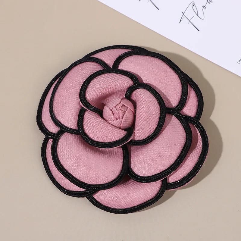 Big Fabric Camellia Brooch Luxury Imitation Wool Pin Brooches for Women Fashion Clothes Corsage Jewelry Accessories Wholesale