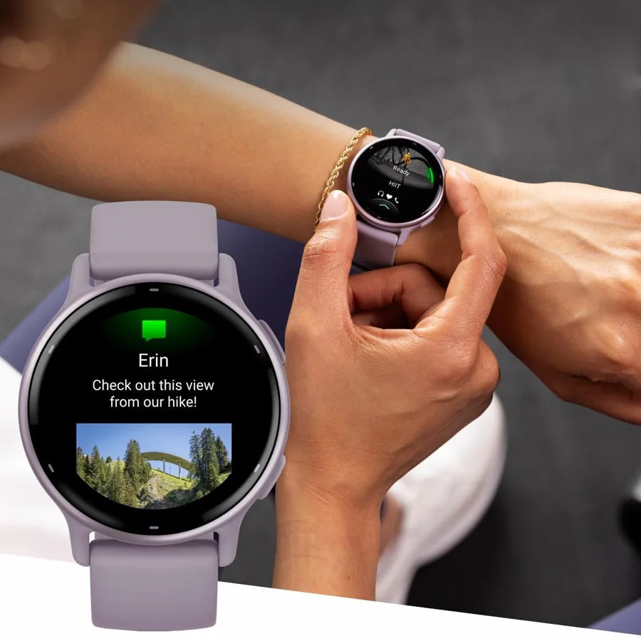 Women's smartwatch, ultra-clear screen activity tracker for iPhone/Android, more than 110 sports modes，purple
