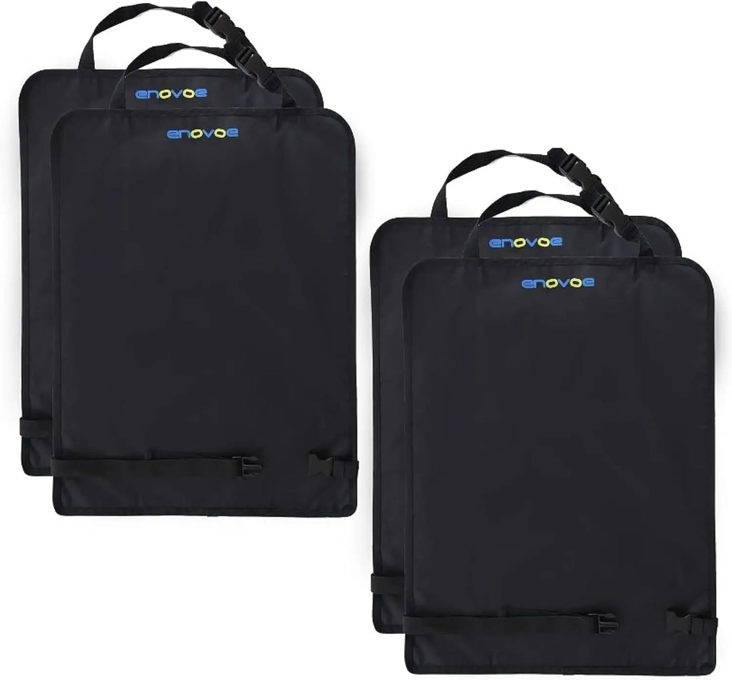 4-Pack Kids Car Seat Protectors - Waterproof, Adjustable Straps, 18"x24", Prevents Mud & Scratches