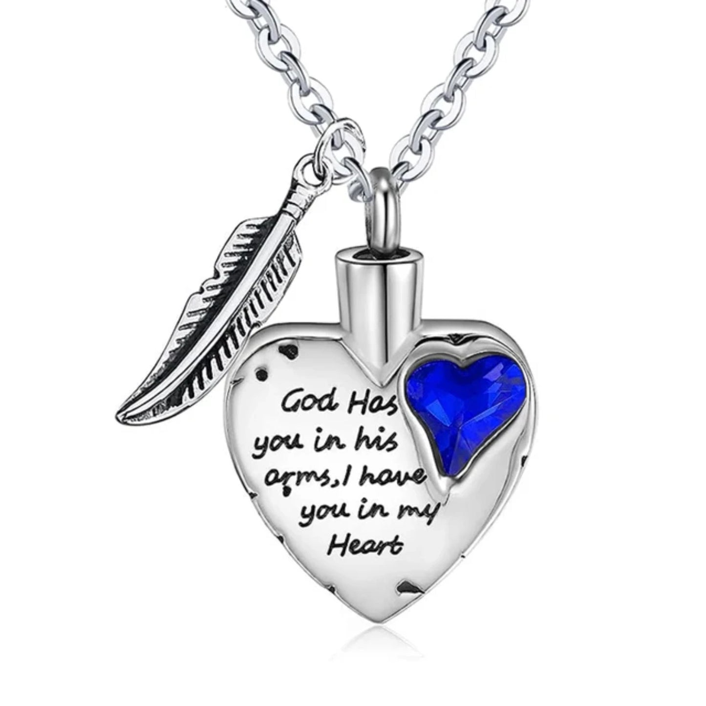 Heart Cremation Jewelry  Ashes Urn Necklace with 12Color Birthstones Ash Necklace Memorial Cremation Necklaces  Women