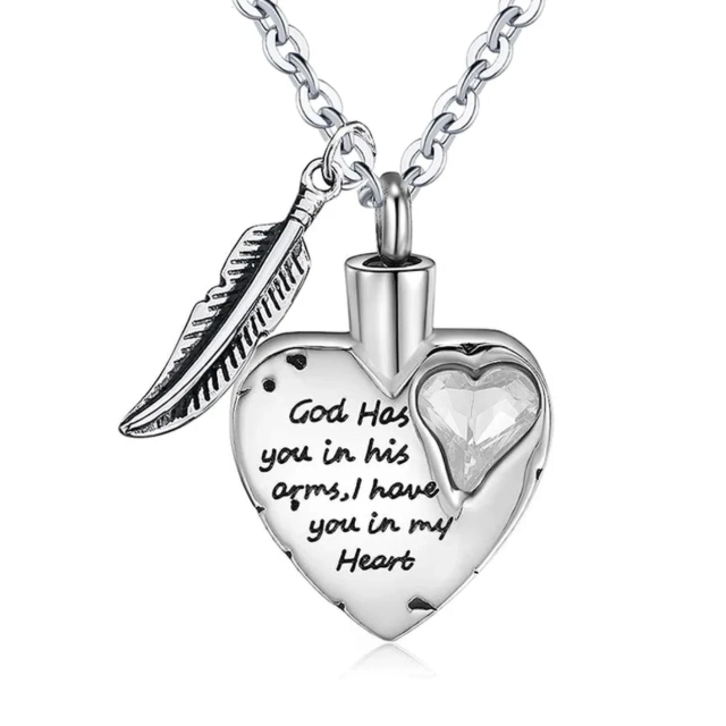 Heart Cremation Jewelry  Ashes Urn Necklace with 12Color Birthstones Ash Necklace Memorial Cremation Necklaces  Women