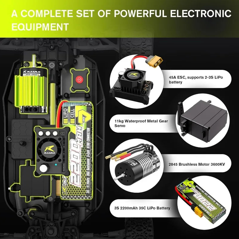 1/12 Brushelss RC Cars for Adult Top Speed 50+ MPH RC Car All Terrain RC Buggy Off-Road Hobby Trucks 4x4 Remote