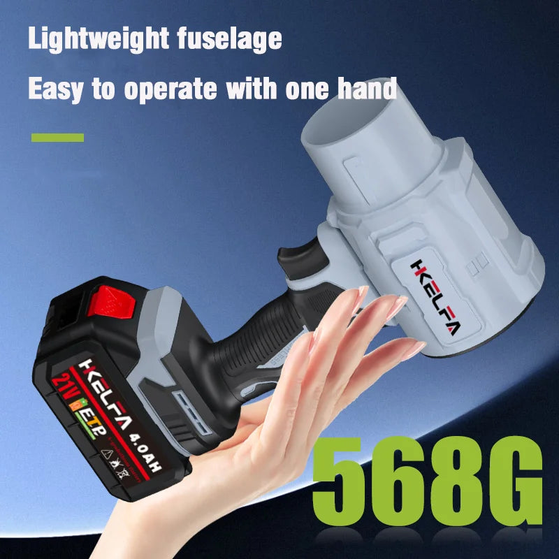 HKELFA 2000W Turbo Blower Cordless Handheld Air Blower