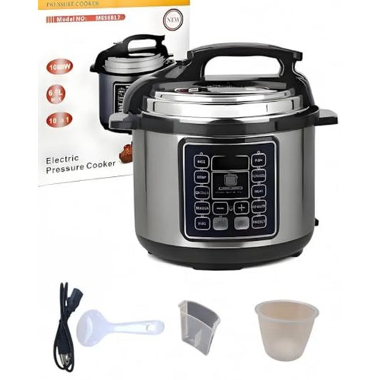 10 In 1 Electric Pressure Cooker 5 Quart Stainless Steel Multi-Function Electric Cooker with 24-Hour Reservation Black Ideal fo