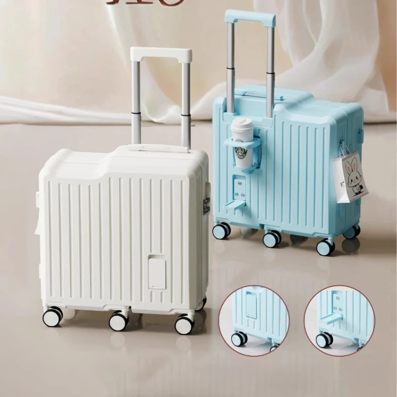 Kids Rideable Suitcase 20 Inch Cabin TSA Lock Lightweight Rolling Trolley Seat Travel Case Boys Girls Maleta De Maquillaje