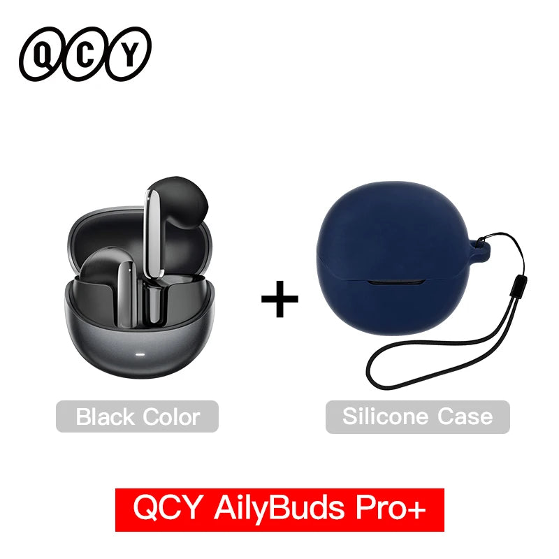 QCY HT10 AilyBuds Pro+ ANC Wireless Earphones Hi-Res Audio with LDAC 6 Mic AI HD Call Headset Bluetooth 5.3 Dual Connect Earbuds