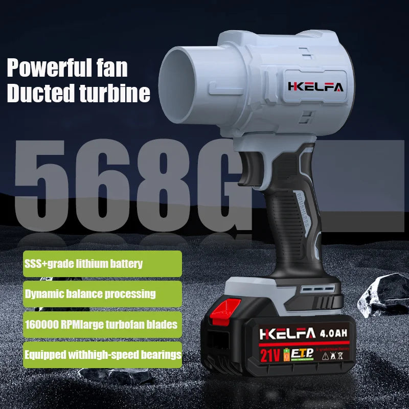 HKELFA 2000W Turbo Blower Cordless Handheld Air Blower