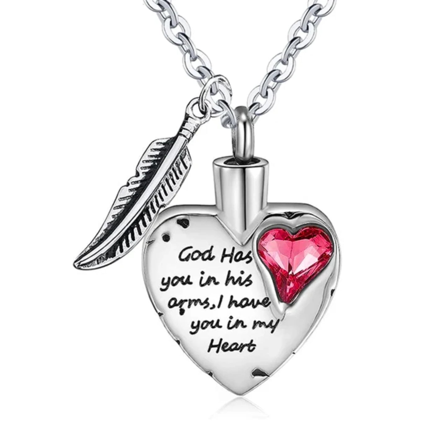 Heart Cremation Jewelry  Ashes Urn Necklace with 12Color Birthstones Ash Necklace Memorial Cremation Necklaces  Women
