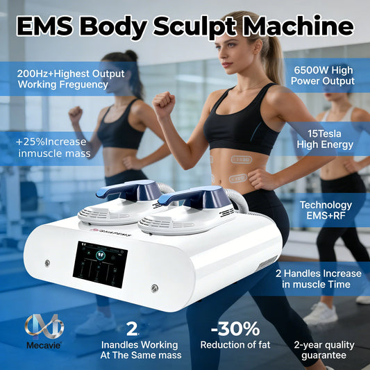 2026 MECAVIE EMSNOVA Therapy 15 EMS Machine 6500W Professional Muscle Stimulation Fat Burning Body Slimming Device Sale