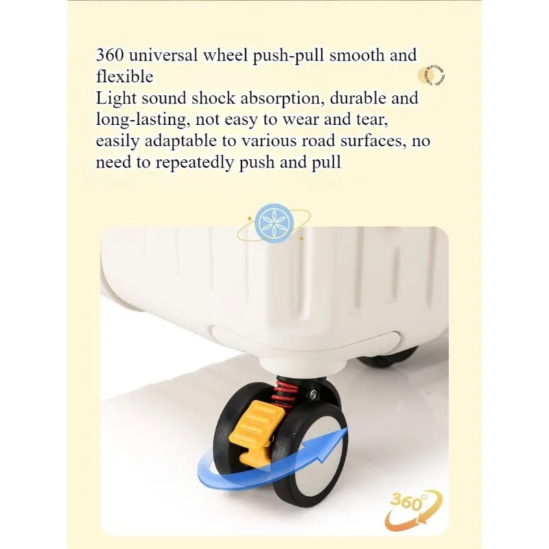Five-wheel suitcase 28-inch large-capacity with wrapping corners, multi-functional, strong and durable suitcase 24-inch password