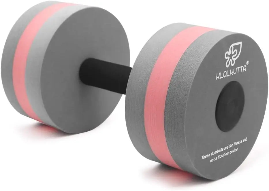 2-Piece Water Aerobic Foam Dumbbells for Pool Resistance Exercise, Weight Loss & Fitness Equipment