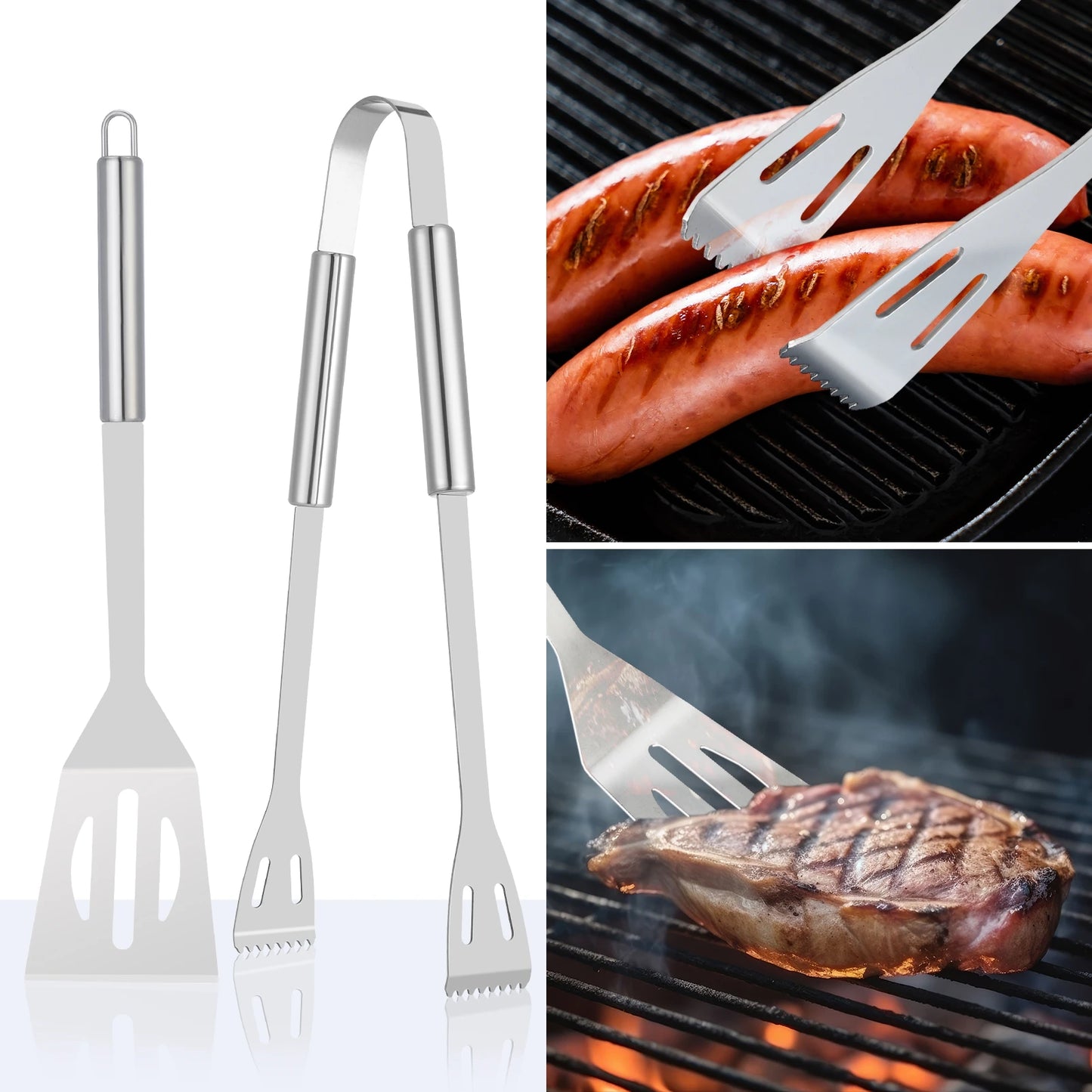 20PCS Barbecue Utensils, Grill Tools, Heavy Duty Stainless Steel Grill Set BBQ Grill Accessories for Outdoor,Grill Gifts for dad