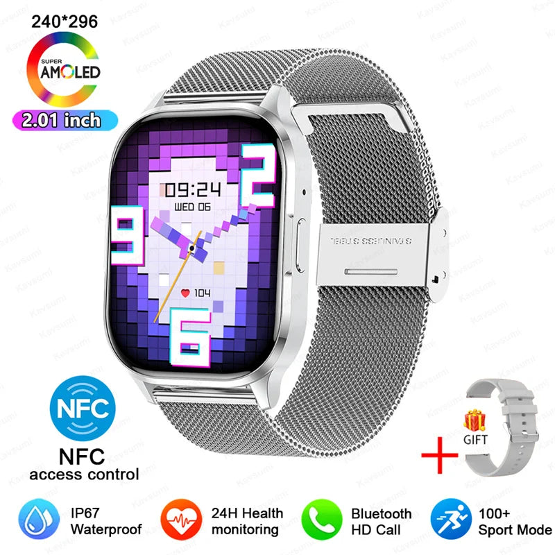 Smart watches Women AMOLED Screen Voice assistant Call Sport Watch Blood Oxygen Heart Rate Music IP68 Smart Watch for Women IOS