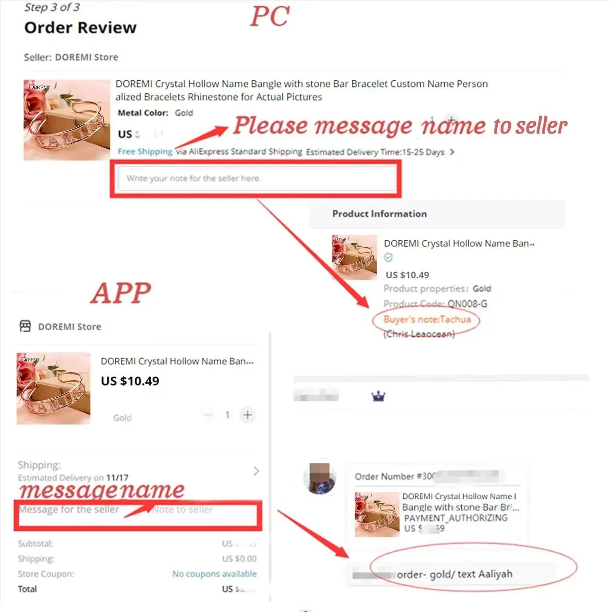 DOREMI 9mm Crystal Pendant Custom Name Pendant Necklace Personalise Zircon Letter Necklace For Women Jewelry Gift Dropshipping