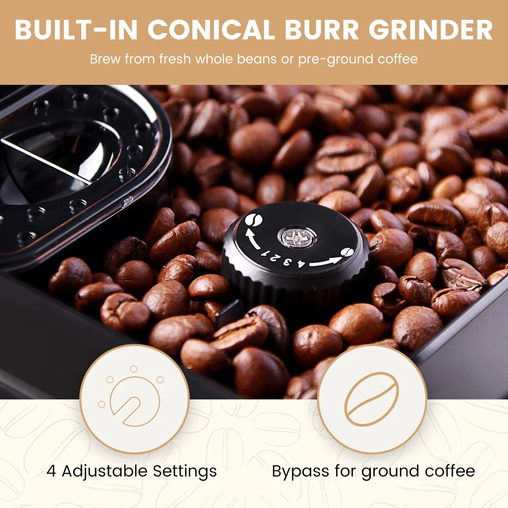 MCILPOOG M3 Automatic Espresso Coffee Machine With Milk Frother