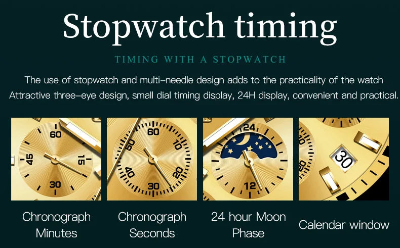 OLEVS Watches For Men Classic with Date Dress Luxury Big Face Waterproof Luminous Men's Wrist Watch Stainless Steel Men Watch