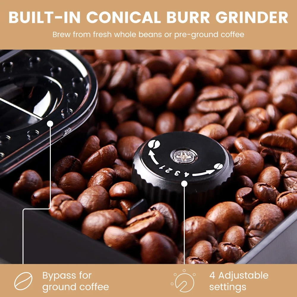 MCILPOOG M3 Automatic Espresso Coffee Machine With Milk Frother