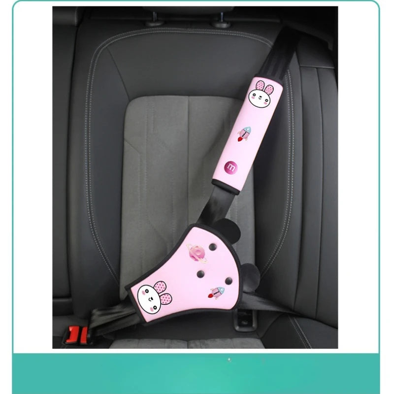 Car Child Seat Belt, Seat Shoulder Cover Holder, Seat Belt Protective Cover, Child Neck Limiter, Belly Protection