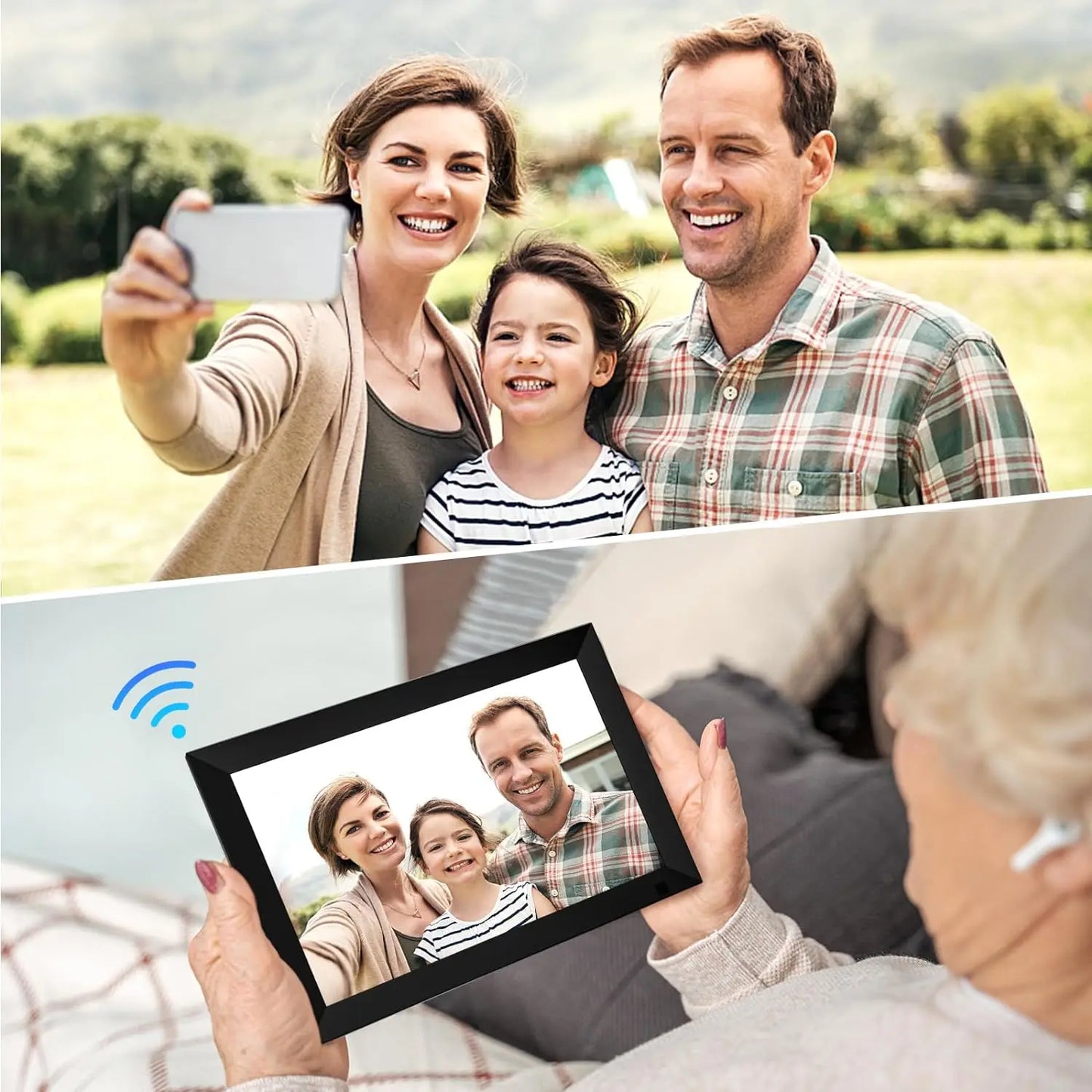 YENOCK 32GB FRAMEO Smart WiFi Digital Photo Frame