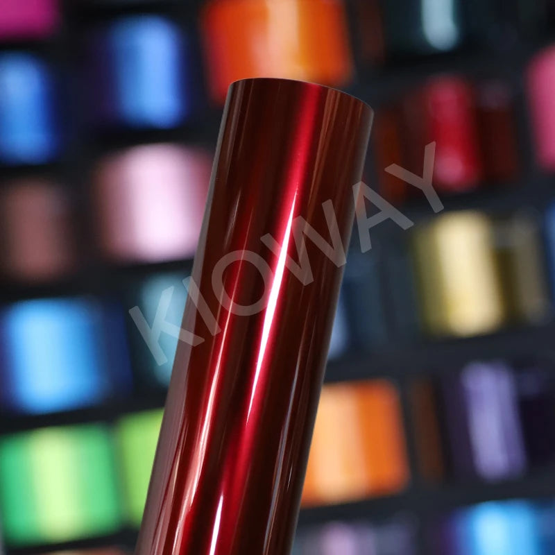 Highest quality PET Liquid Dragon Red vinyl wrap film gloss liquid red wrap vinyl film PET liner for car wrap quality Warranty