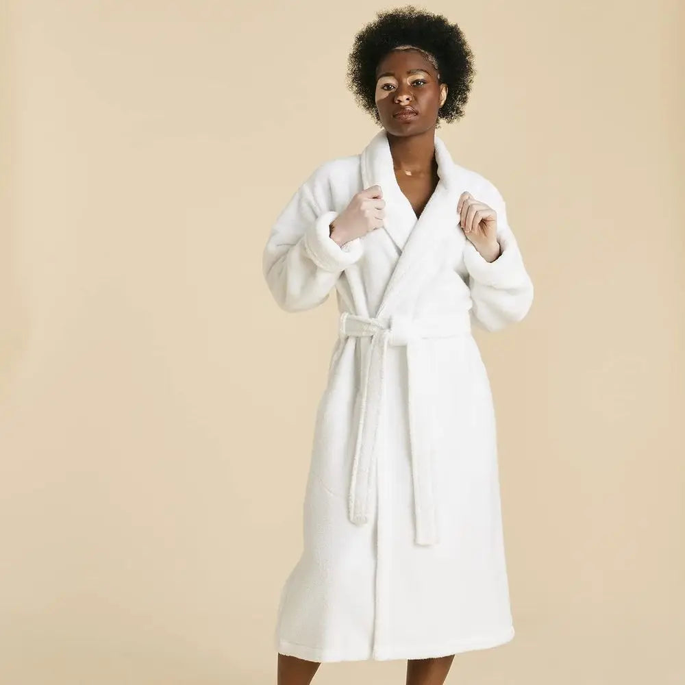 Luxury Cotton Bath Robe, Ultra Soft, Adjustable & Machine Washable – Premium Turkish Plush Robes for Women & Men