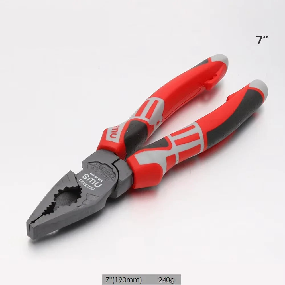DTCTK Inch Cr-V Steel Wire Pliers Wire Cutter Sharp Nose Pliers Diagonal Nose Pliers Industrial Grade Hand Tools for Electrician