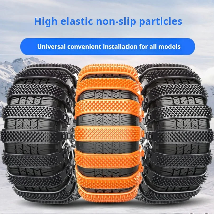 Car Tire Anti-skid Chain Winter Emergency Thickening And Widening Universal Car Off-road Vehicle Plastic Track Anti-skid Tie
