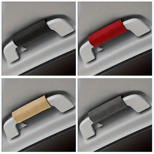 6PCS Car short plush handle cover, car roof protection cover, door handle, anti slip decoration, car interior products
