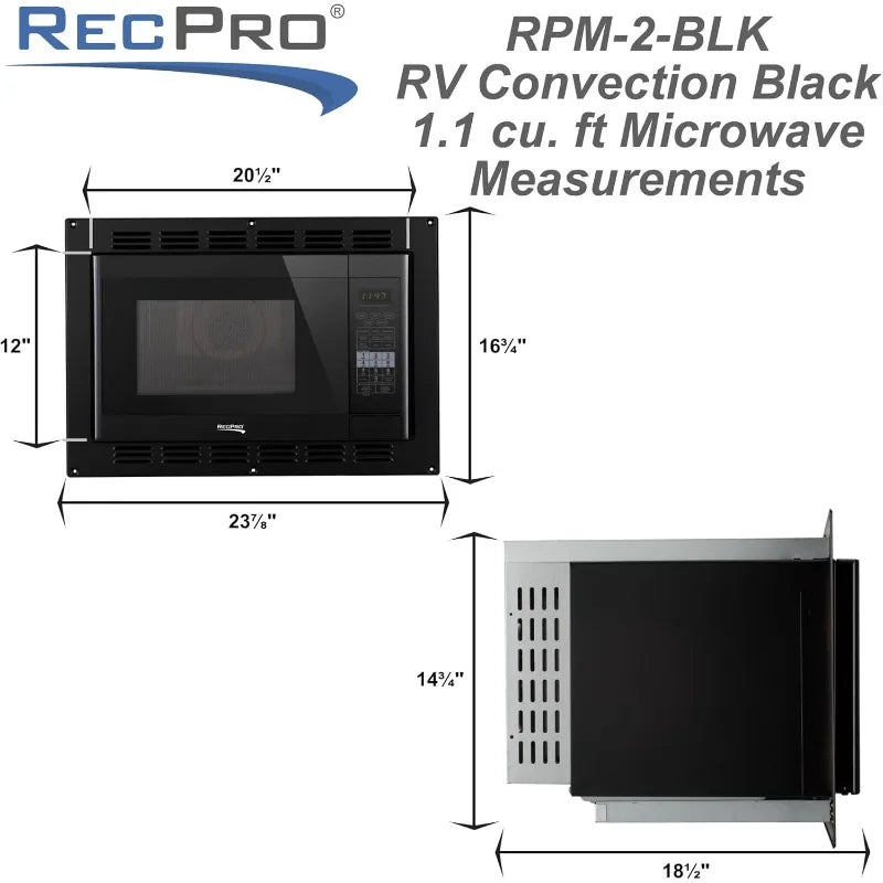 XMSJ RV Convection Microwave 110V For Campers And Trailers