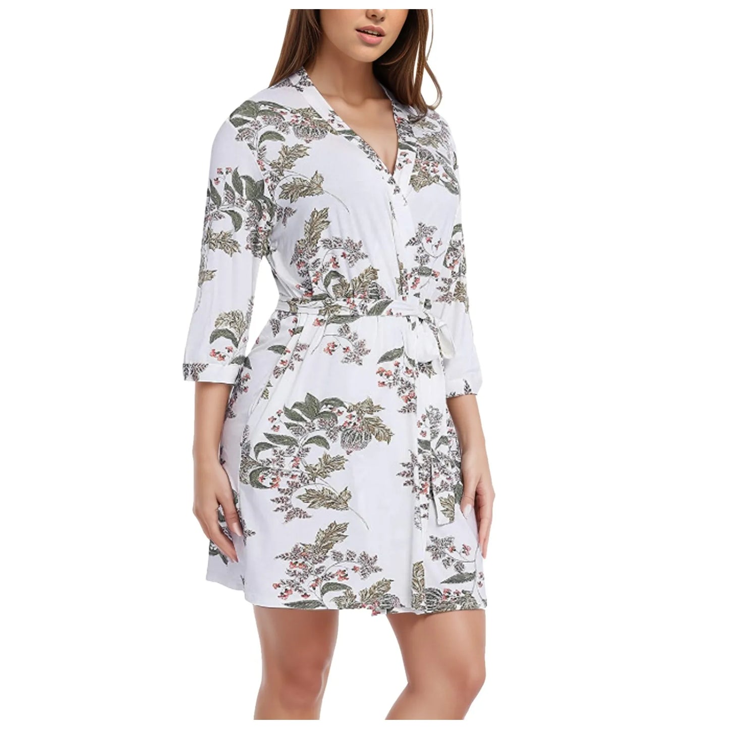 Summer New Home Bathrobes Absorbent Simple Bath Towels Tie Waist Comfortable Women'S Pajamas Night Dress Woman Woman Nightwear