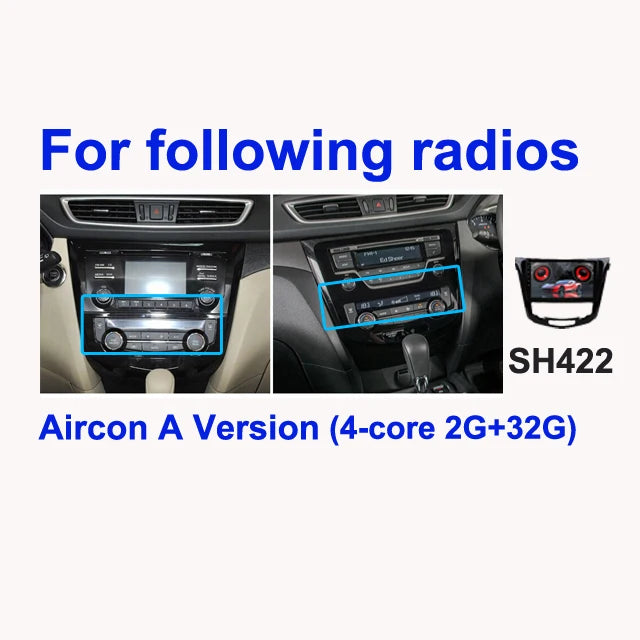 SINOSMART Android GPS for Qashqai J11 X-Trail T32 Rogue 2014–2021 Without OEM 7-Inch Screen Support CarPlay AndroidAuto