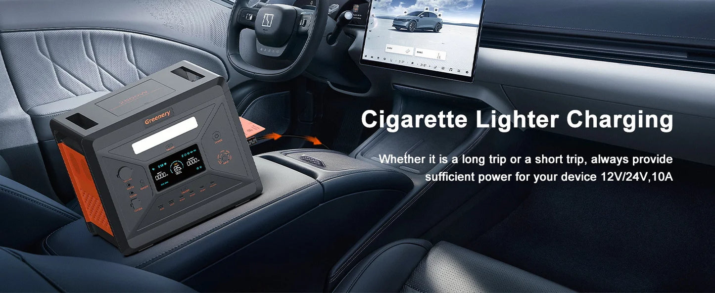 Greenery G2500 2400W MPPT Portable Solar Generator For RV